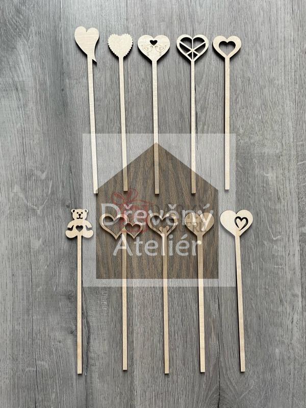 Srdce zapichovací 18