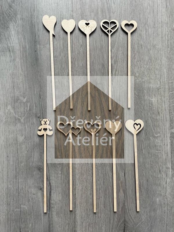 Srdce zapichovací 12