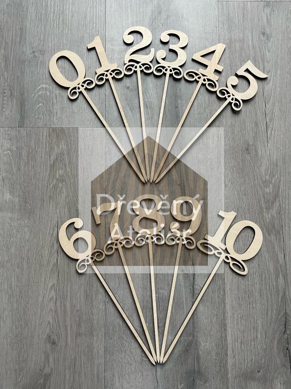 Zápich s číslem 3