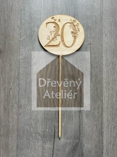Gravura s květinou 20.