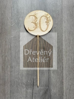 Gravura s květinou 30.