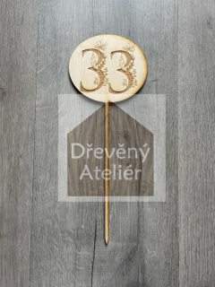 Gravura s květinou 33.