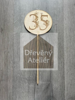 Gravura s květinou 35.