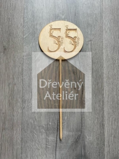 Gravura s květinou 55.