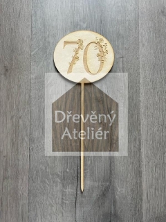 Gravura s květinou 70.