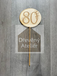 Gravura s květinou 80.