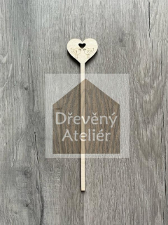 Srdce zapichovací 18